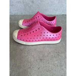 Native Jefferson Metallic Pink Girls Kids Slip On Water Shoes Sneakers Size 3